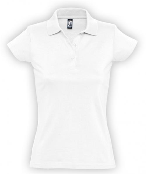 Рубашка поло женская Prescott women 170 белая, размер XXL