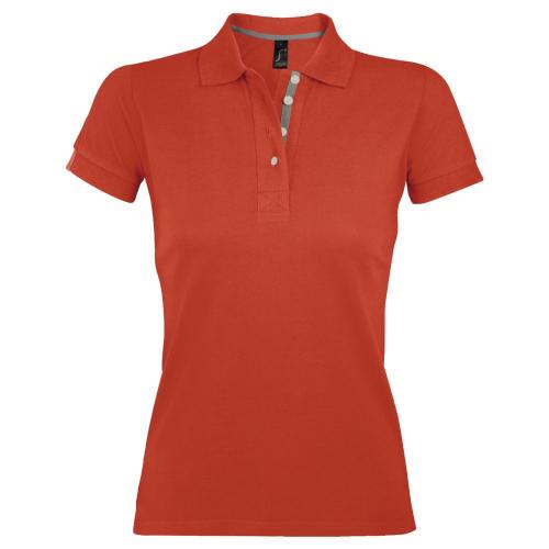 Рубашка поло женская Portland Women 200 оранжевая, размер XL