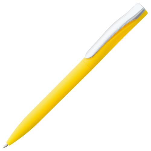 Ручка шариковая Pin Soft Touch, желтая