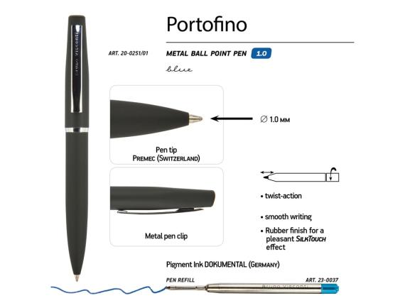 Ручка металлическая шариковая «Portofino»