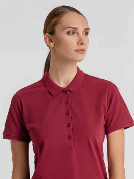 Рубашка поло женская Neptune вишнево-красная, размер XL