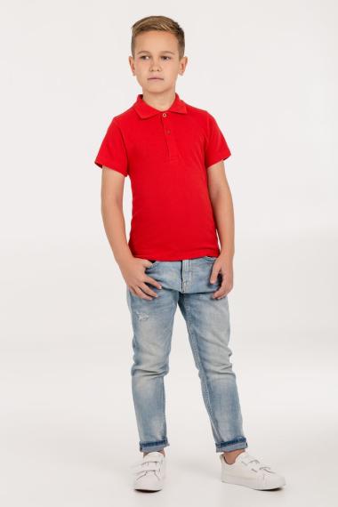 Рубашка поло детская Virma Kids, красная, 10 лет