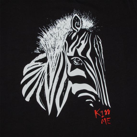 Толстовка женская «Арт-рокстар. Kiss Me», черная, размер XL