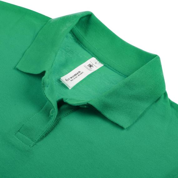 Рубашка поло женская ID.001 зеленая, размер XS