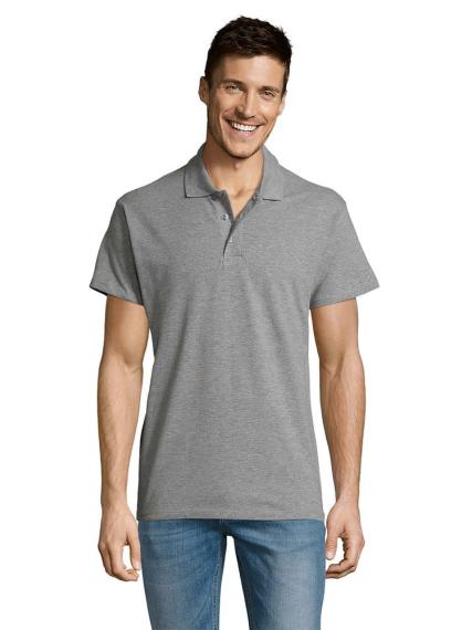 Рубашка поло мужская Summer 170 серый меланж, размер S
