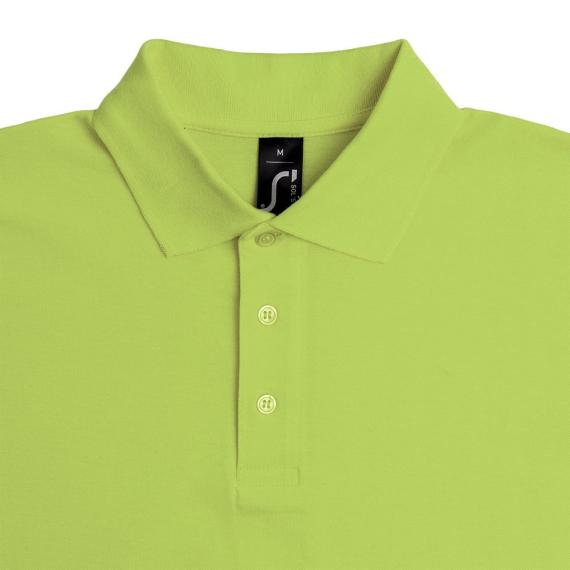 Рубашка поло мужская Summer 170 зеленое яблоко, размер L