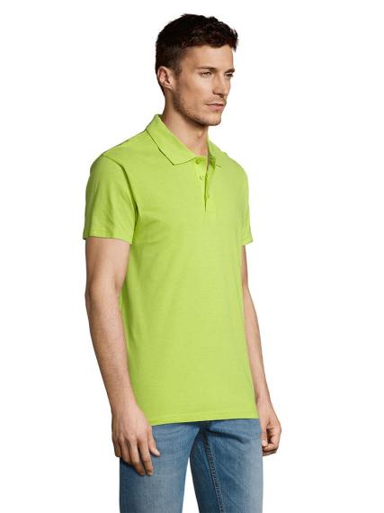 Рубашка поло мужская Summer 170 зеленое яблоко, размер M