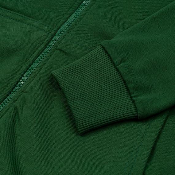 Толстовка с капюшоном на молнии Unit Siverga Heavy темно-зеленая, размер XS