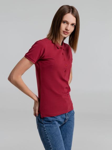 Рубашка поло женская Neptune вишнево-красная, размер XXL