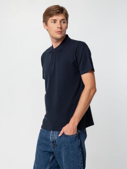 Рубашка поло мужская Summer 170 темно-синяя (navy), размер XL