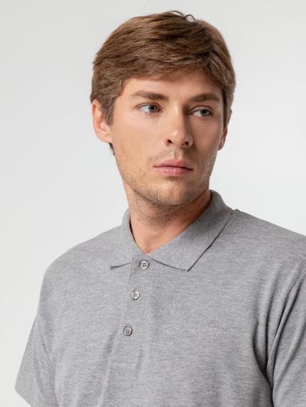 Рубашка поло мужская Summer 170 серый меланж, размер S