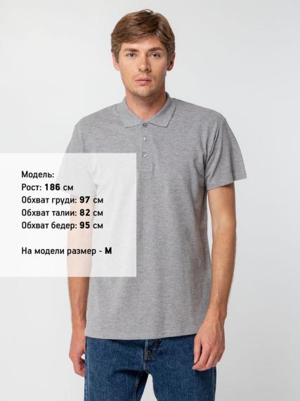 Рубашка поло мужская Summer 170 серый меланж, размер M