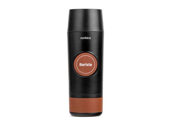 Портативная кофемашина «Barista» c быстрой зарядкой с логотипом Rombica
