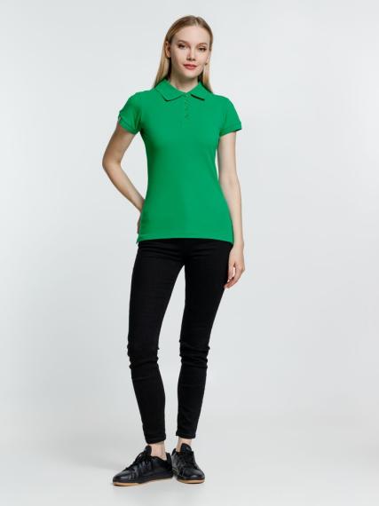 Рубашка поло женская Virma Premium Lady, зеленая, размер XXL