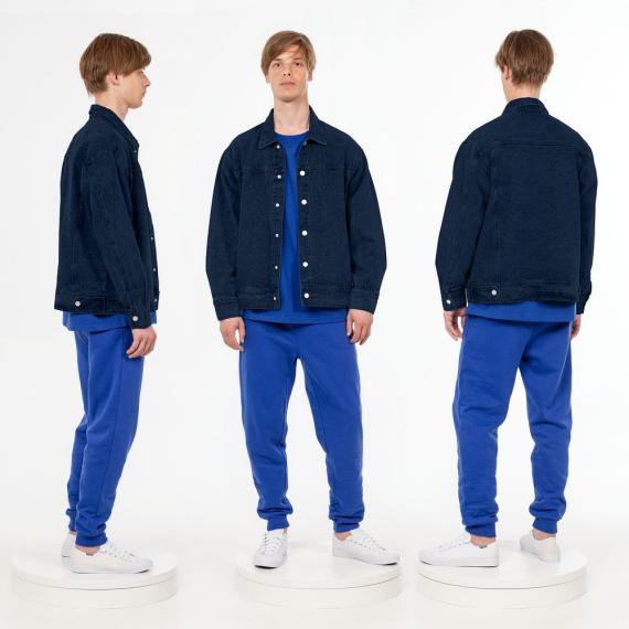 Куртка джинсовая O1, темно-синяя, размер 3XL/4XL