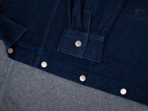 Куртка джинсовая O1, темно-синяя, размер 3XL/4XL