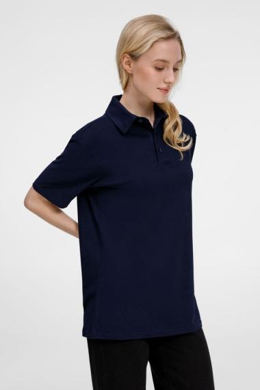 Рубашка поло унисекс Senti, темно-синяя, размер 4XL