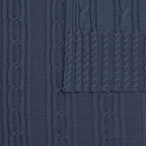 Плед Remitti, серо-синий (сланец)