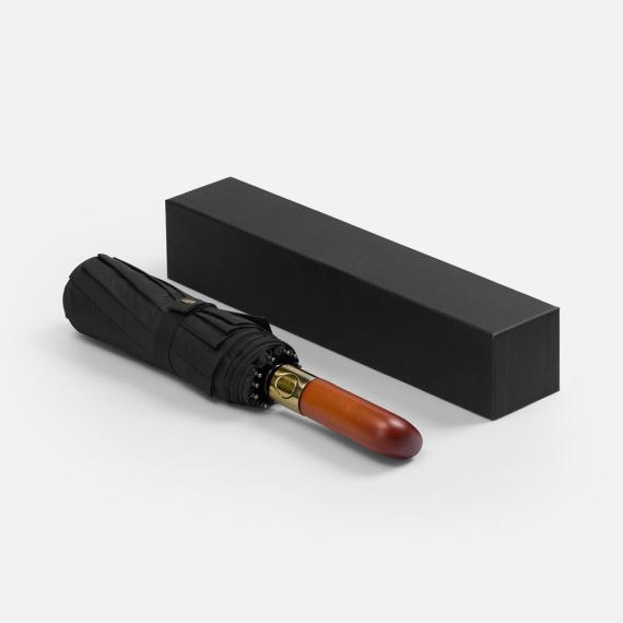 Зонт складной Cloudburst, черный