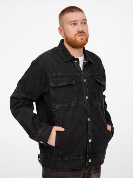 Куртка джинсовая O2, темно-синяя, размер 3XL/4XL