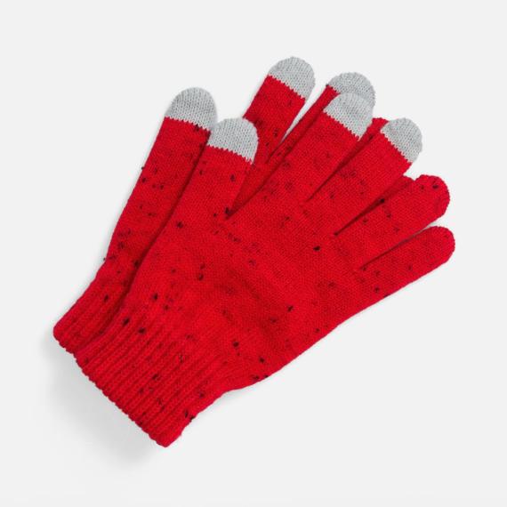Перчатки сенсорные Spotti Senso, красные, размер S/M