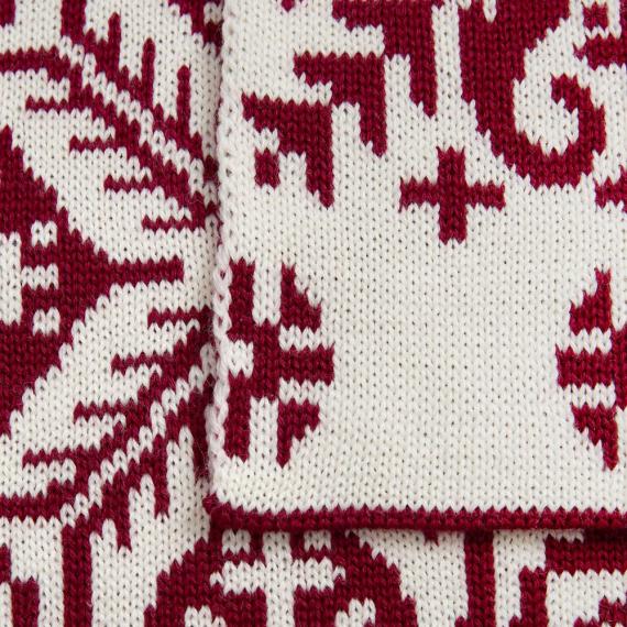 Шарф Wintertude L, красный с белым