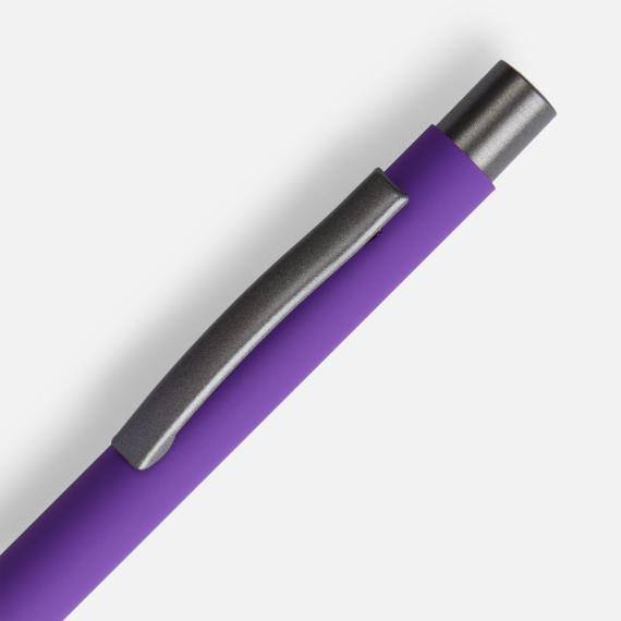 Ручка шариковая Atento Soft Touch, фиолетовая