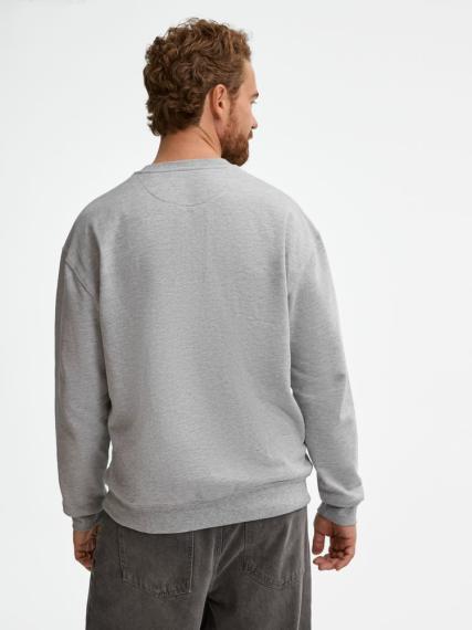 Свитшот унисекс Columbia, серый меланж, размер 5XL