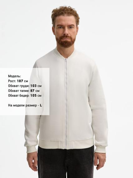 Бомбер унисекс Estado, молочно-белый, размер S