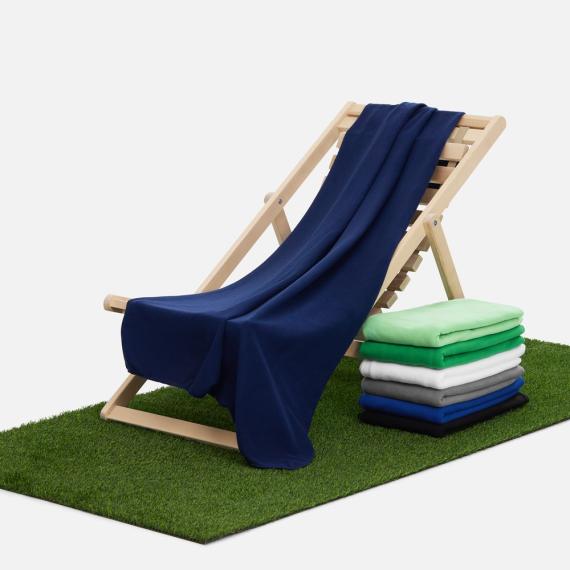 Флисовый плед Warm&Peace XL, синий