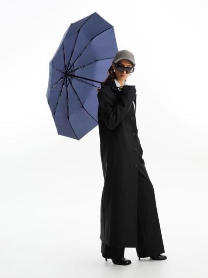 Зонт складной Cloudburst в подарочной упаковке, темно-синий