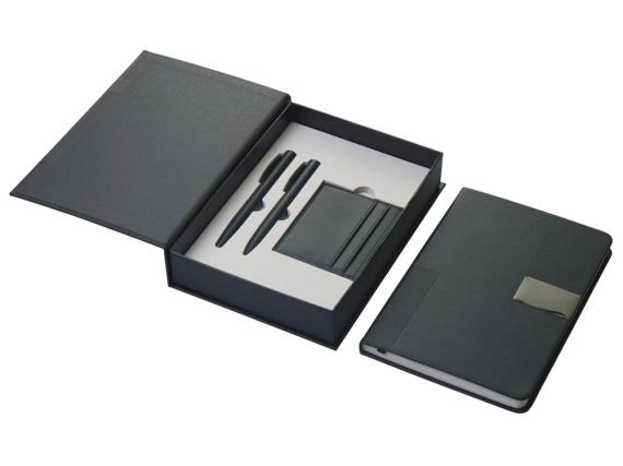 Подарочный набор «Goethe» с блокнотом А5, 2-мя ручками и картхолдером