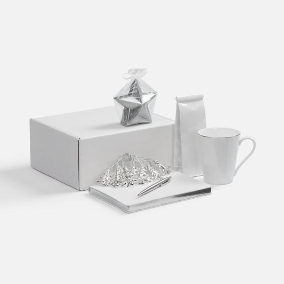 Набор «Планы на счастье», белый с серебристым