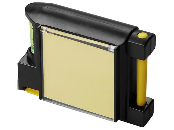 Рулетка на 2 м с уровнем и блоком для записей «Nerd»