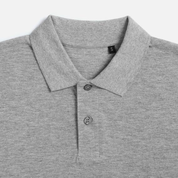 Рубашка поло унисекс Pulse, серый меланж, размер L