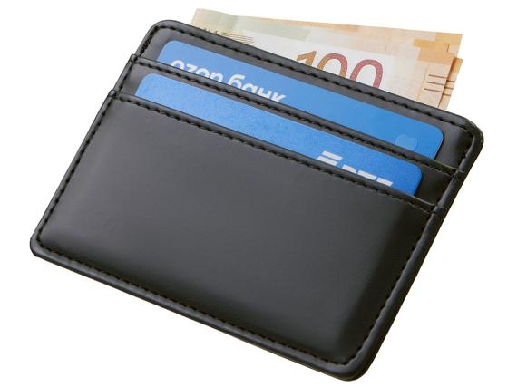 Картхолдер для двух карт и наличных денег с зажимом «Crave»