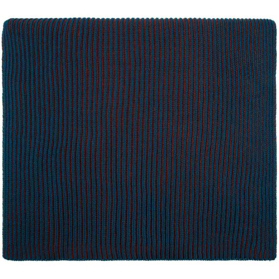 Шарф Nobilis, бирюзовый с терракотовым