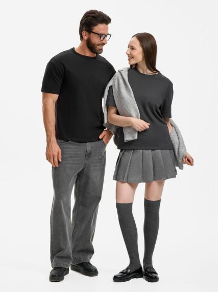 Футболка унисекс Durington, темно-серая (графит), размер M/L