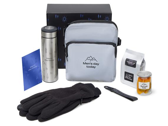 Подарочный набор «Re:m. Step»  с термосом, перчатками и сумкой