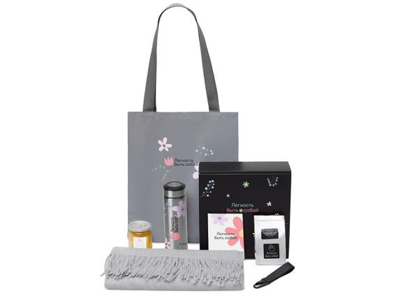 Подарочный набор «Re:f. Walk» с палантином, шопером и термосом