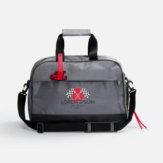 Спортивная сумка Atlantes, серая с черным