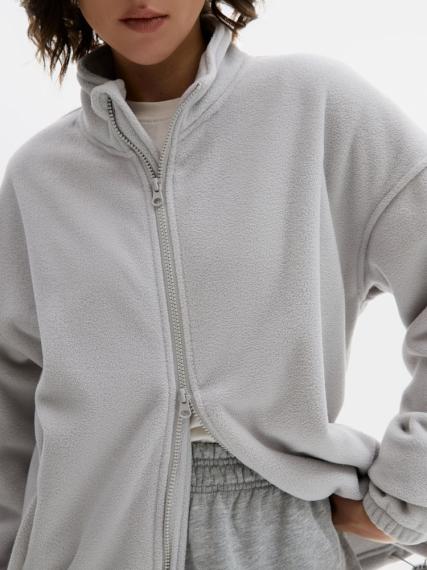Куртка флисовая унисекс Nebo, светло-серая, размер S