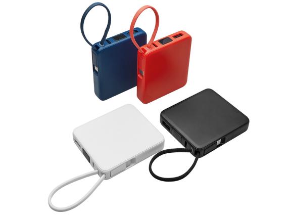 Внешний аккумулятор со встроенным кабелем USB-C «Дэнси», 5000 мАч