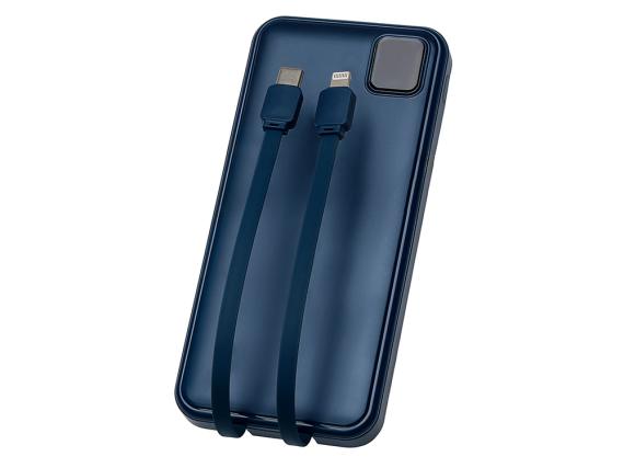 Внешний аккумулятор со встроенными кабелями «Фрэйм», 10000мач