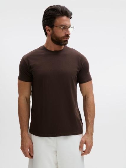 Футболка Regent 150 темно-коричневая (шоколад), размер L