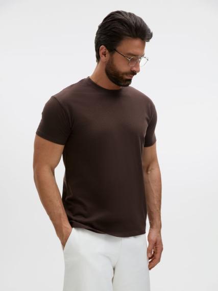 Футболка Regent 150 темно-коричневая (шоколад), размер L