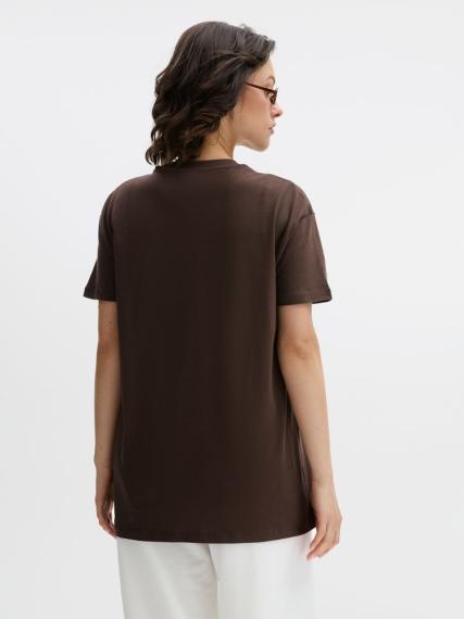 Футболка Regent 150 темно-коричневая (шоколад), размер L