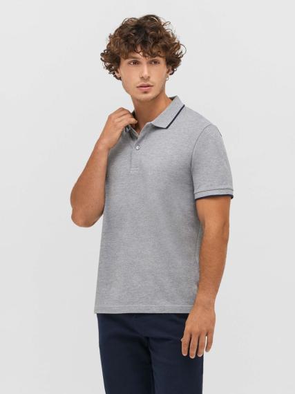 Рубашка поло унисекс Palermo, черная с белым, размер XS