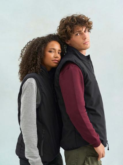 Жилет софтшелл унисекс Falcon BW, темно-серый, размер XS