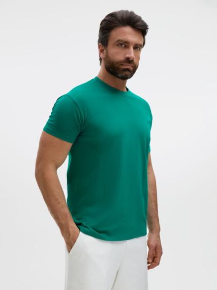 Футболка Regent 150 зеленая (изумрудная), размер M